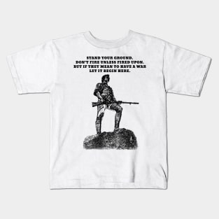 Stand Your Ground (Large Dark Design) Kids T-Shirt